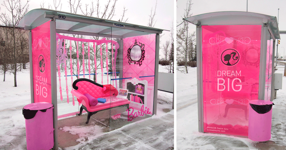Image result for barbie bus stop